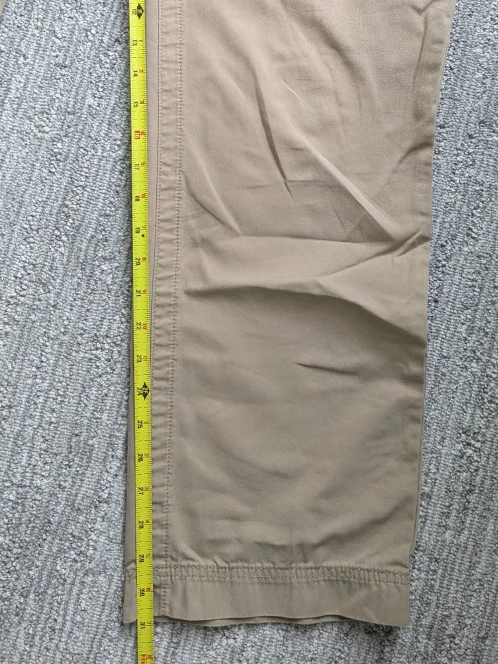 Cabela's Ultimate Outdoor Pants Women's Khaki Beige Pockets Belt Straight Leg 12